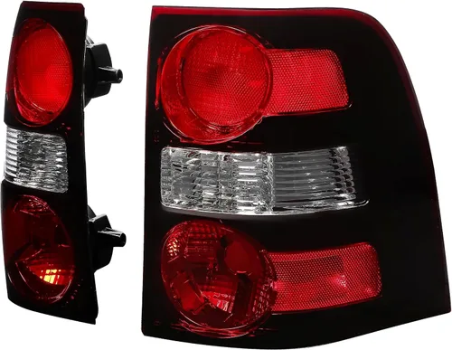 Vista 3 de HECASA Luces traseras compatibles con Ford Explorer 2006-2010, de repuesto para 6L2Z13405CA FO2818140 6L2Z13404CA FO2819140 luces traseras halógenas