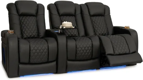 Vista 45 de Seatcraft Virtuoso 365 - Asiento de cine en casa (3 unidades), color ébano