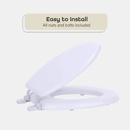 Vista 5 de Achim Home Furnishings TOVYSTBK04 Asiento estándar para baño de 17 pulgadas Fantasia, TOVYSTWH04