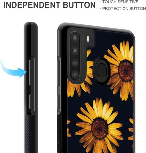 Vista 3 de DAIZAG Funda compatible con Samsung Galaxy A21, protección completa, a prueba de golpes, antiarañazos, funda de poliuretano termoplástico