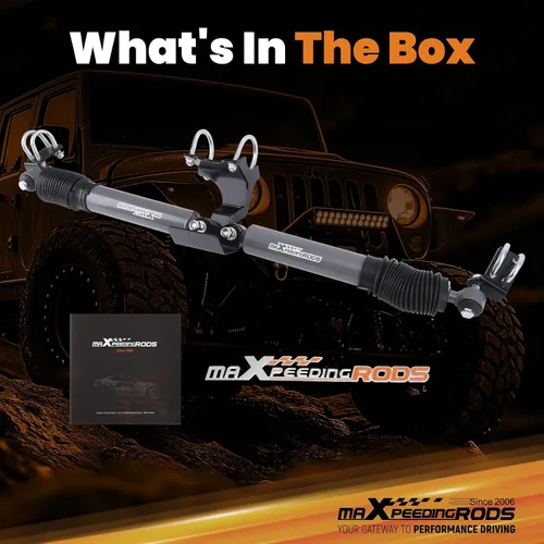Vista 16 de maXpeedingrods Estabilizador de dirección dual para Jeep Wrangler JK JKU