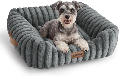 Vista 14 de ZOMISIA Cama para perros pequeños, cama para gatos de interior con funda