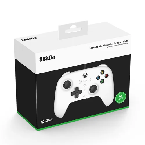 Vista 8 de 8Bitdo Ultimate Wired Controller for Xbox Series XS, Xbox One and Windows, PC Gaming Gamepad with Back Buttons, Trigger Vibration, 3.5mm Audio Jack