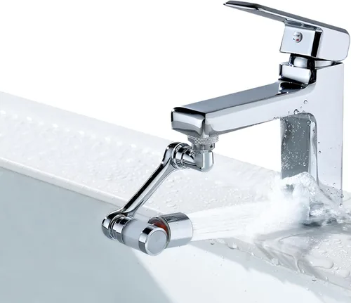 Vista 7 de 5 piezas de elementos filtrantes, para extensión de aireador de llave giratoria de 1080° con filtro