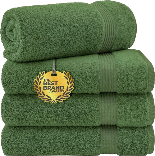 Vista 132 de Cotton Paradise Juego de 2 toallas turcas de 100 % algodón, suaves, absorbentes, de secado rápido, juego de 2 toallas de baño de 35 x 70 pulgadas