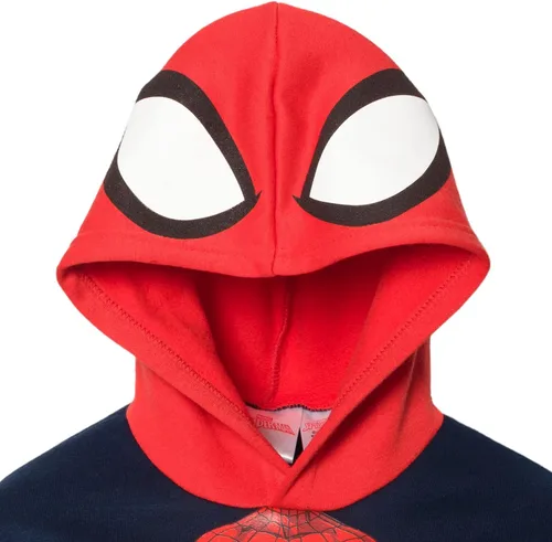 Vista 5 de Marvel Avengers Spiderman Boys Fleece Cosplay Pullover Hoodie Toddler to Big Kid