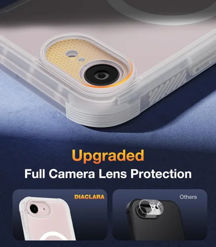 Vista 977 de DIACLARA - Funda transparente compatible con iPhone XR 6.1 pulgadas 2018