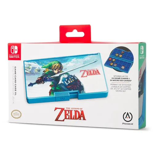 Vista 9 de PowerA Game Card Case XL for Nintendo Switch - Master Sword Defense