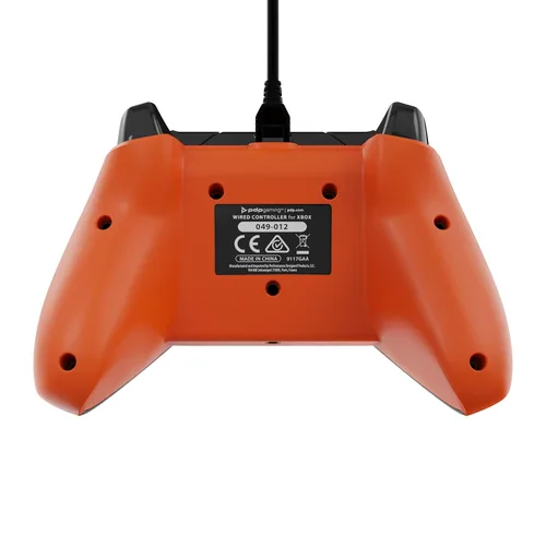Vista 5 de PDP 049-012-GO Gaming Controller Black, Orange USB Gamepad AnalogueDigital PC, Xbox, Xbox One X, Xbox Series S, Xbox Series X