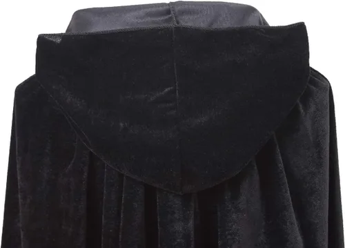 Vista 5 de OurLore Capa de terciopelo con capucha unisex para niños, disfraz de Halloween y Navidad