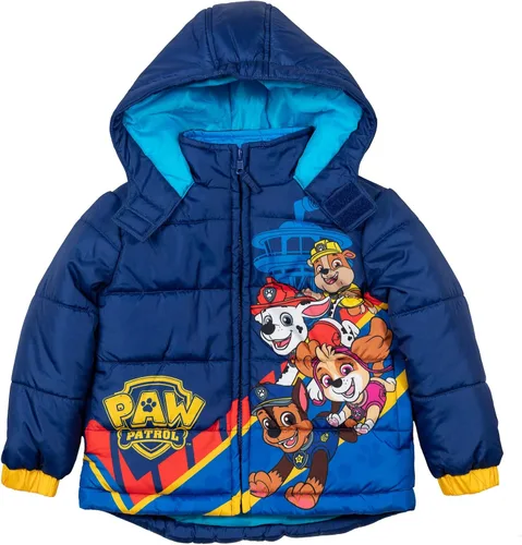 Vista 3 de Paw Patrol Rubble Marshall Chase Zip Up Puffer Jacket Toddler to Big Kid