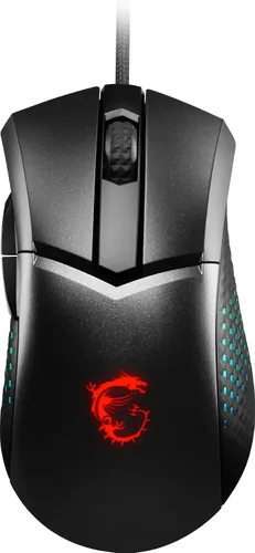 Vista 14 de MSI Clutch GM51 - Mouse inalámbrico ligero para juegos y base de carga, sensor óptico DPI de 26 K, 2.4 G y Bluetooth, interruptores Omron