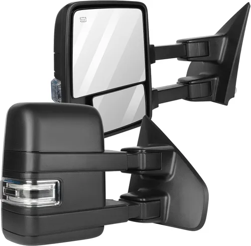Vista 28 de Espejos de remolque Compatibles con Ford F150 1997-2003, cabina estándar y extendida (no para modelos de 4 puertas), espejos de remolque izquierdo