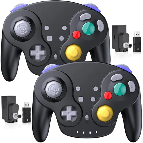 Vista 21 de 2.4 GHz Wireless GameCube Controller, for NGC GameCube Console (Built-in Rumble) (Analog Stick) (Analog Triggers) (Rechargeable) (Plug and Play)