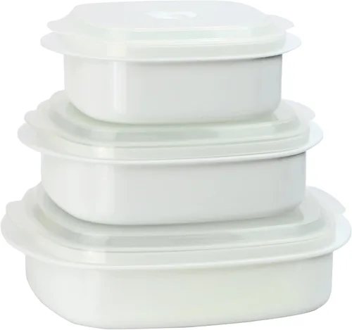 Vista 9 de Kit de 6 unidades de recipientes de cocina para microondas, vaporera y refrigerador, de Callypso Basics por Reston Lloyd, 1, Celeste