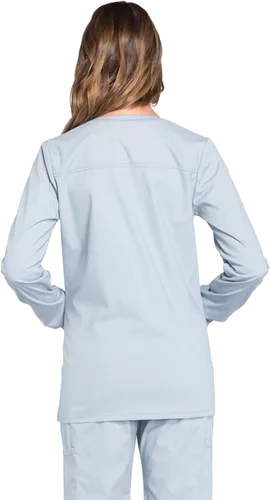 Vista 2 de Cherokee Workwear Profesionales Snap Front Warm-up Scrub Jacket
