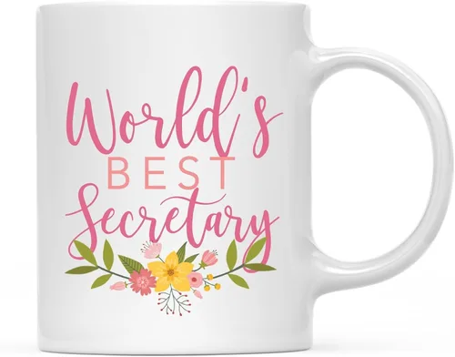 Vista 59 de Andaz Press Taza de café de 11 oz, regalo de broma de la mejor abbuela del mundo, diseño floral, paquete de 1