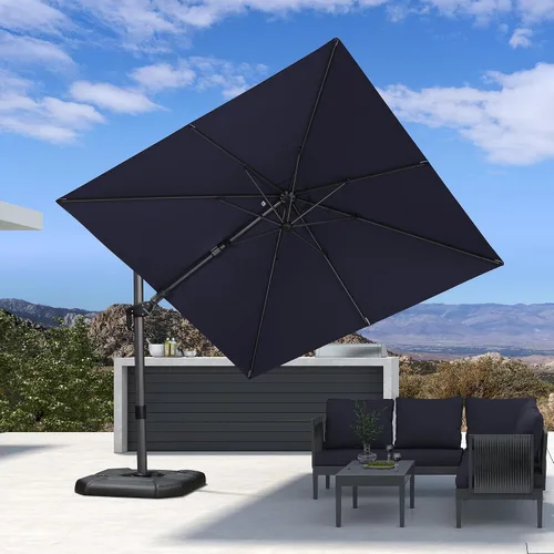 Vista 309 de PURPLE LEAF Paraguas al aire libre con base 8' x 8' protección solar verde Manzana Verde (Apple Green)