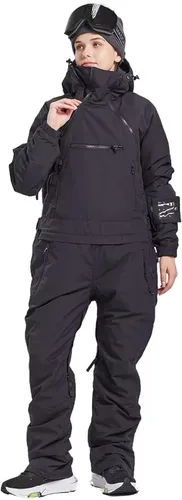 Vista 3 de BUMDEEP Womens One Pieces Ski Suits Jumpsuits Snowsuits Snowboard Winter Outdoor Waterproof Jackets