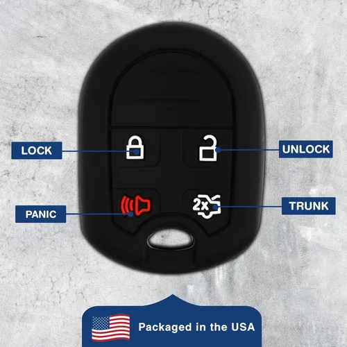 Vista 6 de KeylessOption Funda de Llave de Reemplazo para Ford Edge Escape Explorer Flex Focus Fusion Mustang Taurus 2007 2008 2009 2010 2011 2012 2013 2014