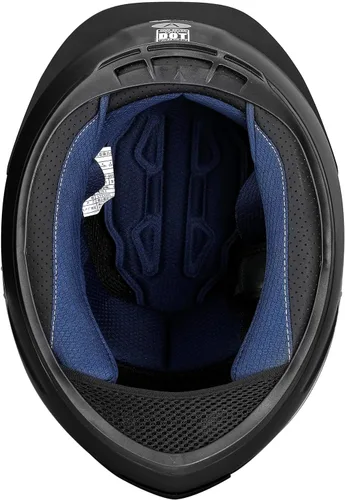 Vista 8 de Casco de motocicleta de cara completa para adultos con aprobación DOT, Casco de bicicleta de calle aerodinámico y ligero para hombres y mujeres
