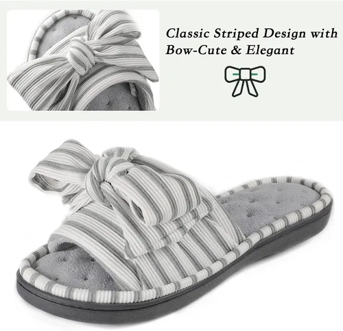 Vista 7 de ULTRAIDEAS - Pantuflas deslizantes de espuma viscoelástica para mujer Eurytides