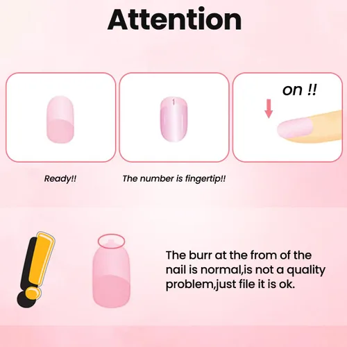 Vista 2 de Uñas postizas ovaladas cortas a presión para el día de Navidad, Aucenix Home DIY Color Manicura sin esmalte, cubierta completa con adhesivo