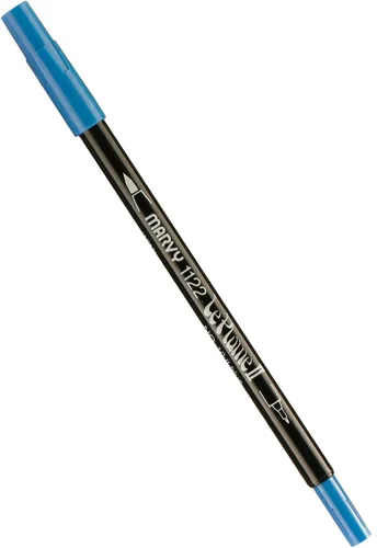 Vista 54 de Uchida 1122-C-3 Marvy Extra Fine Tip Le Plume II Rotulador de doble punta, azul