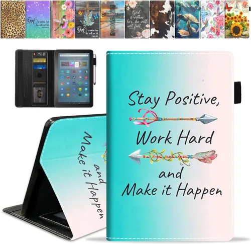 Vista 30 de Funda para tableta Amazon Fire Max 11 (11 pulgadas, 13ª generación, versión 2023) con ranura para tarjetas y apagado y encendido automático, funda