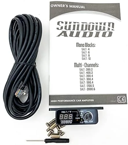 Vista 4 de Sundown Audio Amplificador de clase D multicanal de rango completo (SALT-2000.6)