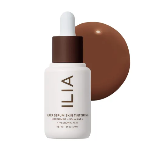 Vista 29 de ILIA - Tinte de piel Super Serum SPF 40 Sin comedogénesis, vegano, ligero para ayudar contra la luz azul, + contaminación mientras hidrata, Balos