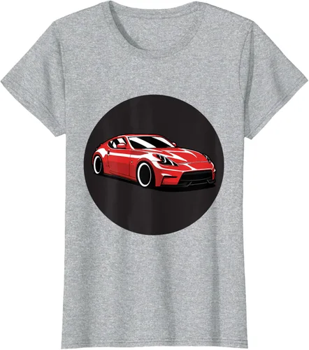Vista 23 de 370z Car Retro Design Sport Camiseta, Blanco