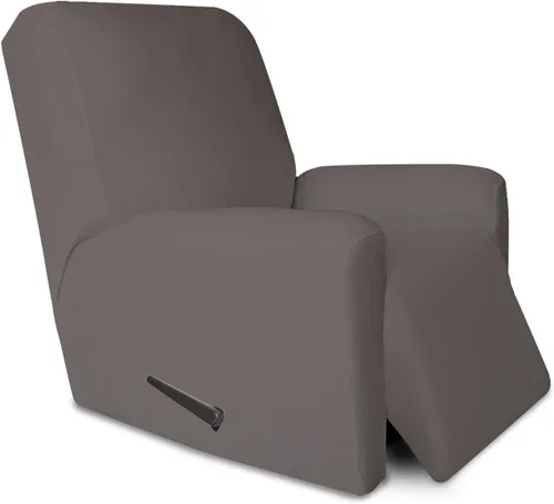 Vista 70 de PureFit Funda súper elástica para sofá reclinable con bolsillo, funda de sofá suave y antideslizante de elastano, lavable, protector de muebles