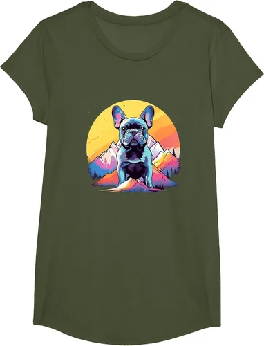 Vista 16 de French Bulldog Dog Men Women Kids T-Shirt Asphalt Grey