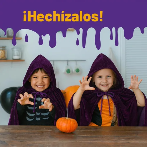 Vista 6 de ArtCreativity Capa de terciopelo con capucha para niños, 4 pies de largo, capa negra profunda con capucha y cierre de cuerda, accesorios medievales