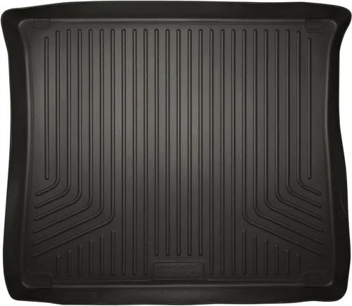 Vista 11 de Husky Liners Weatherbeater Alfombrillas de piso Compatible con Hyundai Santa Fe 2013-2018; Hyundai Santa Fe XL 2019 2da fila, 1 pieza negro