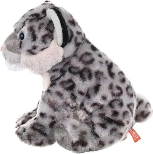 Vista 7 de Wild Republic Leopardo de la nieve, Cuddlekins, animal de peluche, 12 pulgadas, regalo para niños, juguete de peluche, relleno es botellas de agua