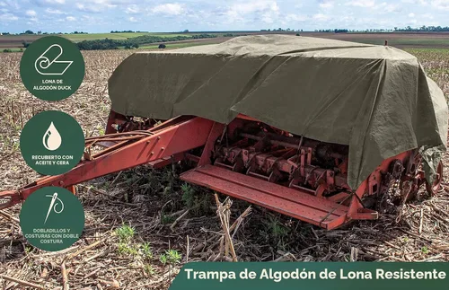 Vista 6 de 6 'X 8' Oliva Drab 21 onzas Canvas Lona
