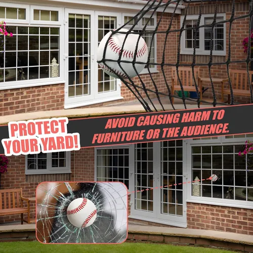 Vista 6 de Storgem Baseball Softball Backstop Net, Heavy Duty Sports Barrier Netting