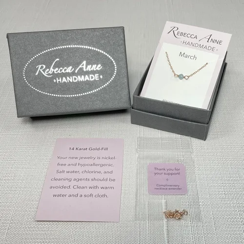 Vista 24 de Gargantilla de piedra natal – Regalo de cumpleaños, regalo para niña, mujer, amiga, hija, esposa, mamá, ella, joyas de piedras preciosas para uso