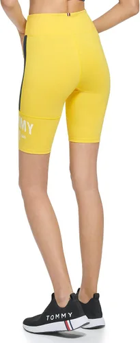 Vista 3 de Tommy Hilfiger Pantalón corto de bicicleta con banda elástica para mujer