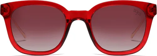 Vista 2 de SOJOS Lentes de sol polarizados cuadrados clásicos para mujeres y hombres retro modernos protección ultravioleta UV400 SJ2050