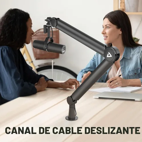 Vista 8 de Soporte de Brazo Telescópico THRONMAX S8 Soporte de Micrófono para Transmisión y Difusión de Juegos/Brazo de Micrófono Robusto y Universal
