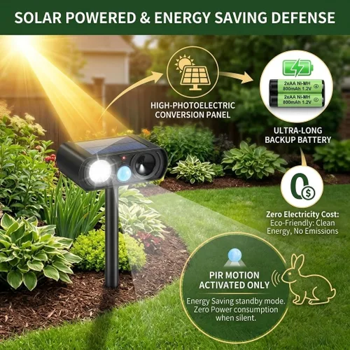Vista 5 de 2026 Upgraded Sonic Fortress Pro Deer Repellent Devices 2Pack