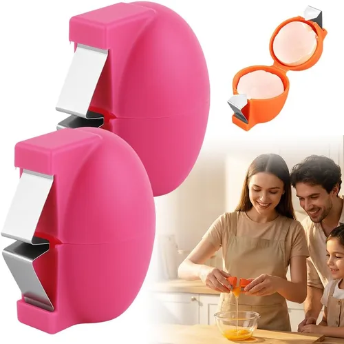 Vista 10 de Abridor de cáscara de huevo, herramienta de acero inoxidable, separador de huevos multifuncional para huevos crudos y duros, pelador de huevos