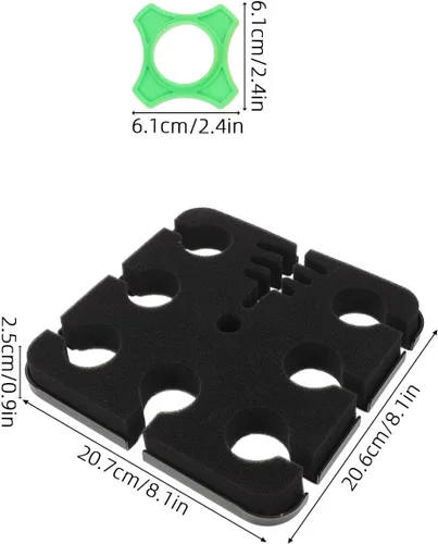 Vista 2 de jojofuny Soporte de micrófono múltiple para 7 micrófonos, soporte de escritorio para 7 micrófonos inalámbricos o con cable, soporte de micrófono