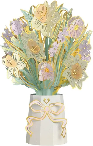 Vista 12 de Lovepop Ramo de Flores de Papel Desenfundable de Todos los Días para Ella y Él - Tarjetas de Felicitación 3D para Niños, Niñas, Hombres, Mujeres