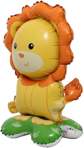 Vista 32 de Selfstand Globos de Papel de Aluminio 3D de Animales Zorro Koala León Elefante Panda Vaca Conejo Dinosaurio Triceratops, Estegosaurio, Pelota
