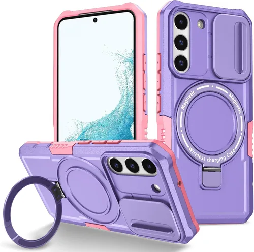 Vista 66 de Funda magnética para Samsung Galaxy Note 20 Ultra, soporte para teléfono, funda protectora mate a prueba de golpes, funda protectora para teléfono