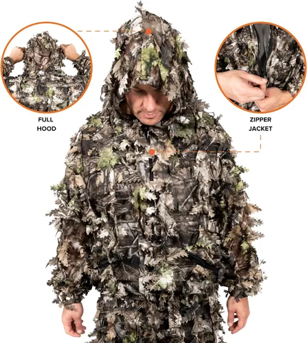 Vista 2 de Arcturus 3D Leafy Ghillie Suit™, traje con camuflaje de hojas.